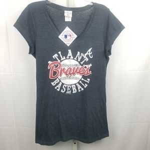 Atlanta Braves V-neck T-Shirt